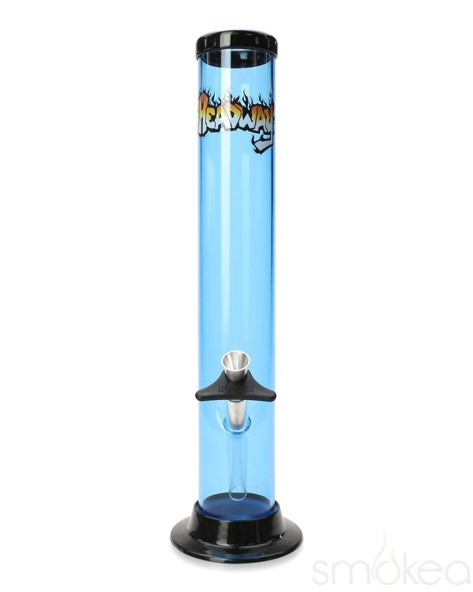 8" - 12" Acrylic Bong Water Pipe w/ Glass Slider